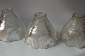 Set of three antique prismatic shades no.31 A