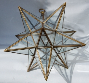 20″ Star light in tarnish brass finish no.54