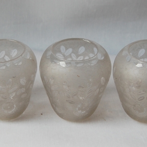 Set of five small antique shades no. 138