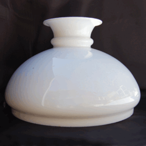 Opal glass oil lamp shade no.94